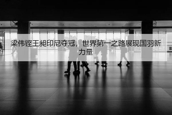 梁伟铿王昶印尼夺冠，世界第一之路展现国羽新力量